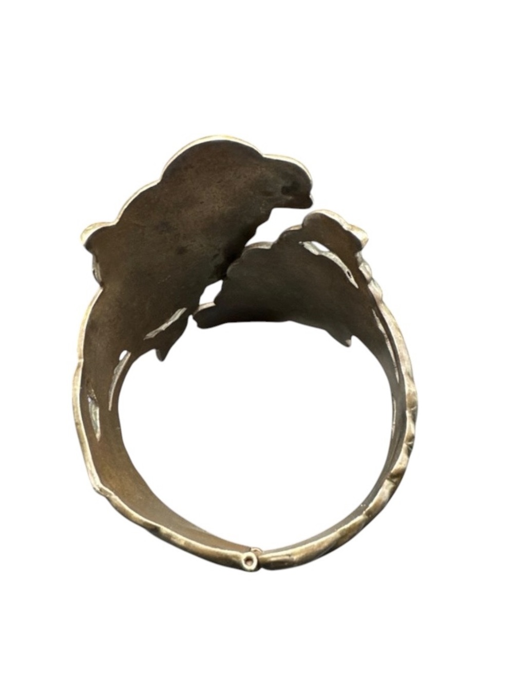 Vintage Sterling Silver Taxco Chunky Modernist Swirl Cloud Clamper Bracelet 6.5” - Picture 6 of 8